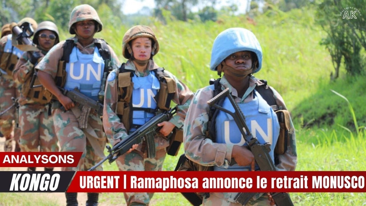 🚨URGENT  Ramaphosa annonce le retrait MONUSCO 🇿🇦🔥