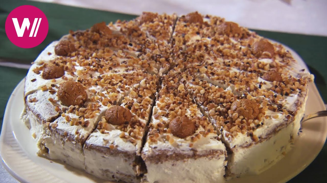 Mandeltorte - Biskuit mit Mandelcreme