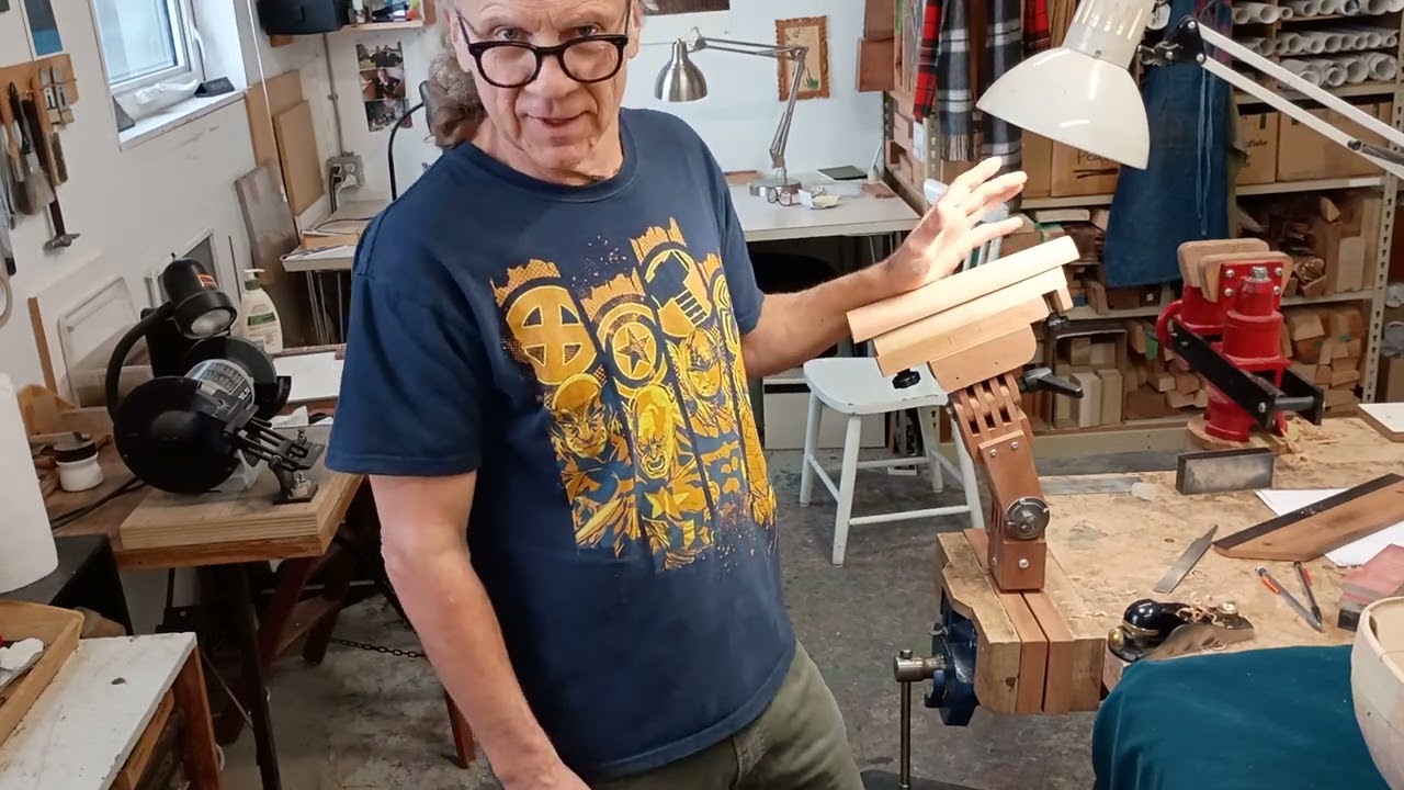 Lute neck carving rig