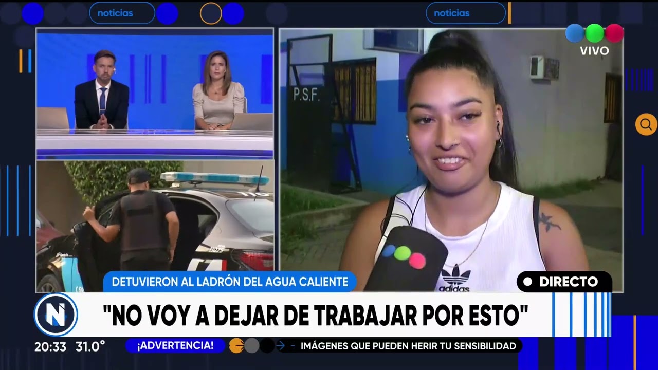 Se resistió a un robo y el ladrón le tiró con agua caliente  TELEFE ROSARIO