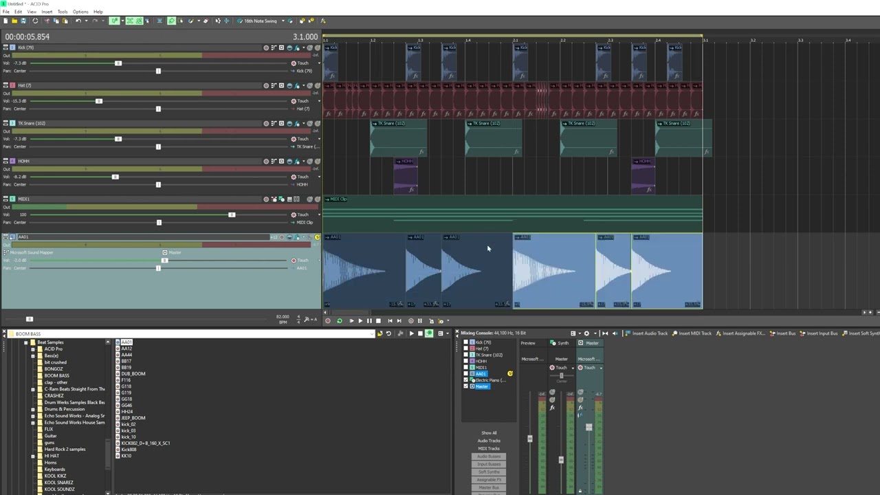 Beat Making Tutorial - Acid Pro 11