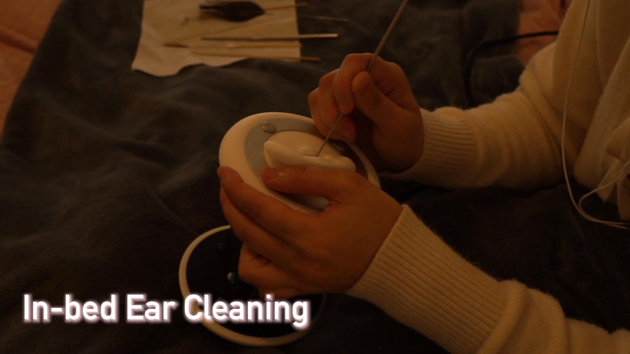 In-Bed Ear Cleaning ASMR 🛏️ | Warm, Cozy, Soft & Realistic!