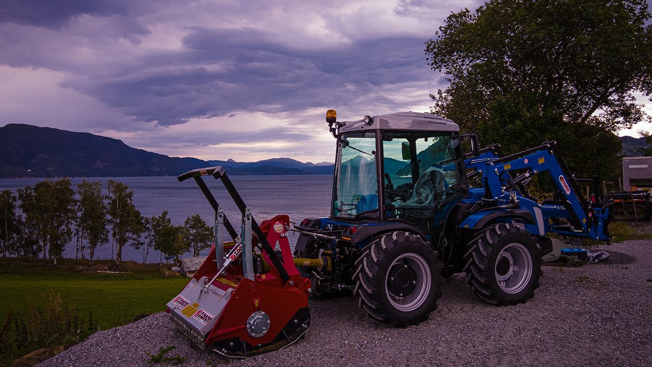 BCS Volcan L80 DualSteer Traktor med Zanon TL 1200 Krattknuser