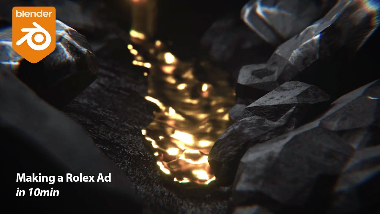 Making A rolex watch ad in blender under 12 min
