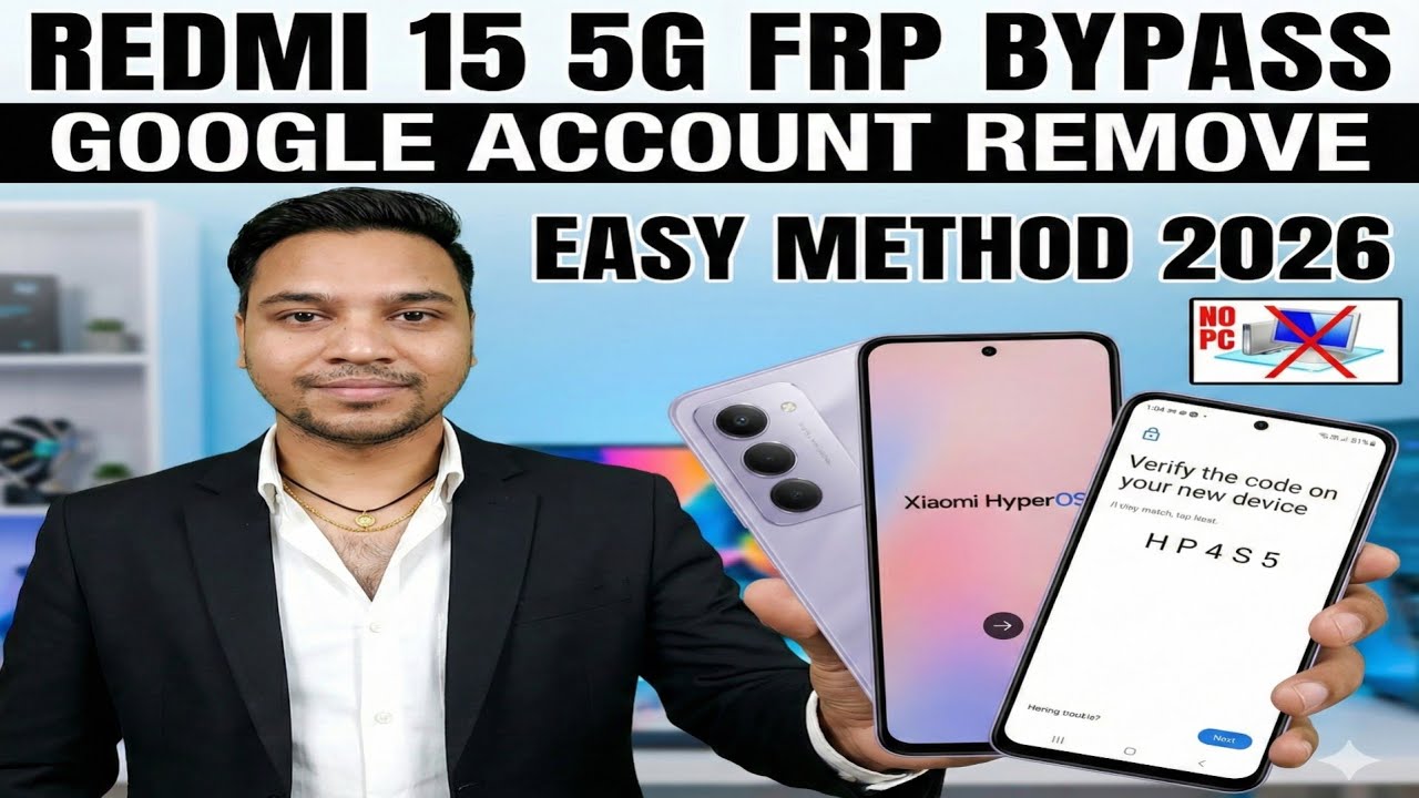 Redmi 15 5G FRP Bypass | Redmi 15 Google Account Remove | Android 15 | Easy Method 2026🔥🔥