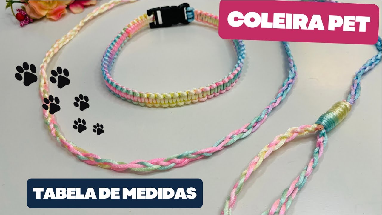 COMO FAZER COLEIRA PET EM MACRAMÊ | FAÇA VOCÊ MESMO | DIY