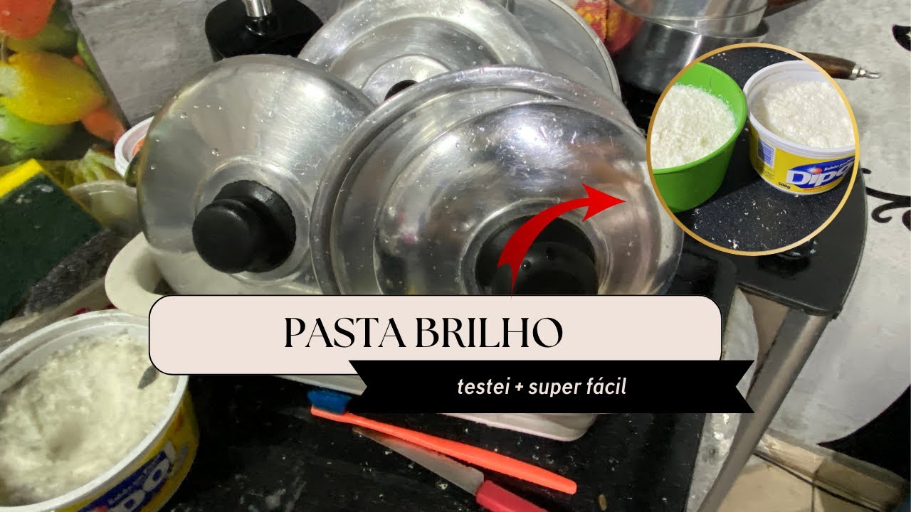 RECEITA DA INTERNET +PASTA BRILHO MINHAS PANELAS FICARAM MARAVILHOSAS😍