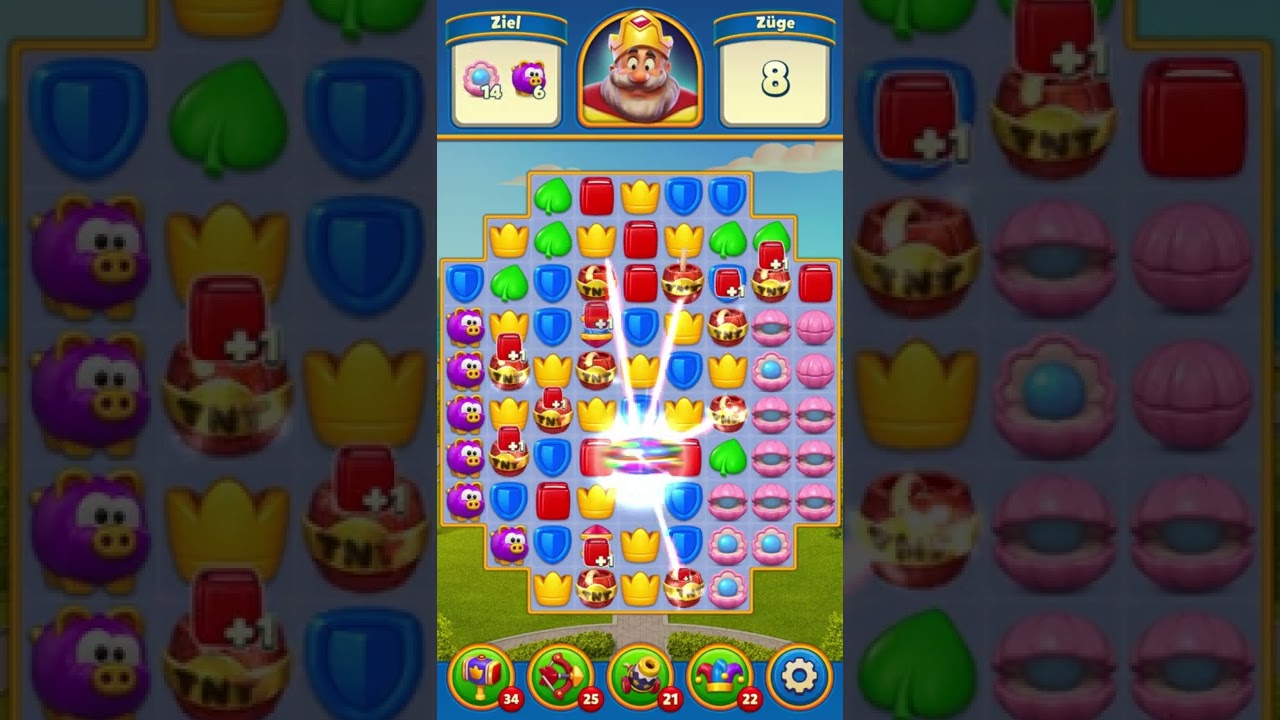 Royal Match Level 222 [Gameplay] [normal speed | optimized for smartphones]