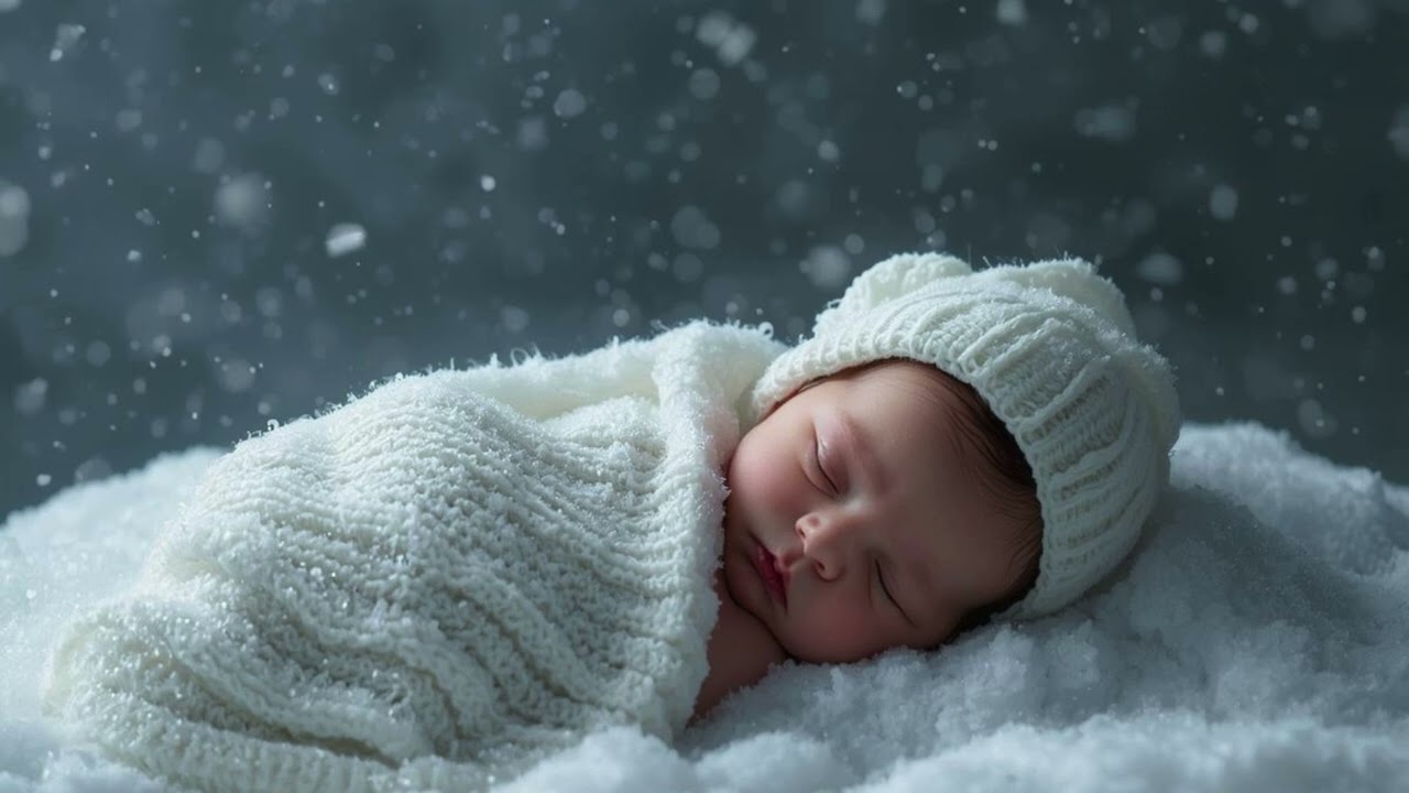 Acalmar Bebês e Dormir Melhor com Cólicas ❄️ | Ruído Branco Tempestade de Neve – 1 Hora 🌨️