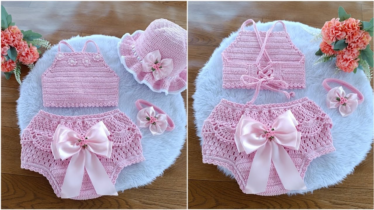 CONJUNTO DE CROCHÊ INFANTIL HELENA
