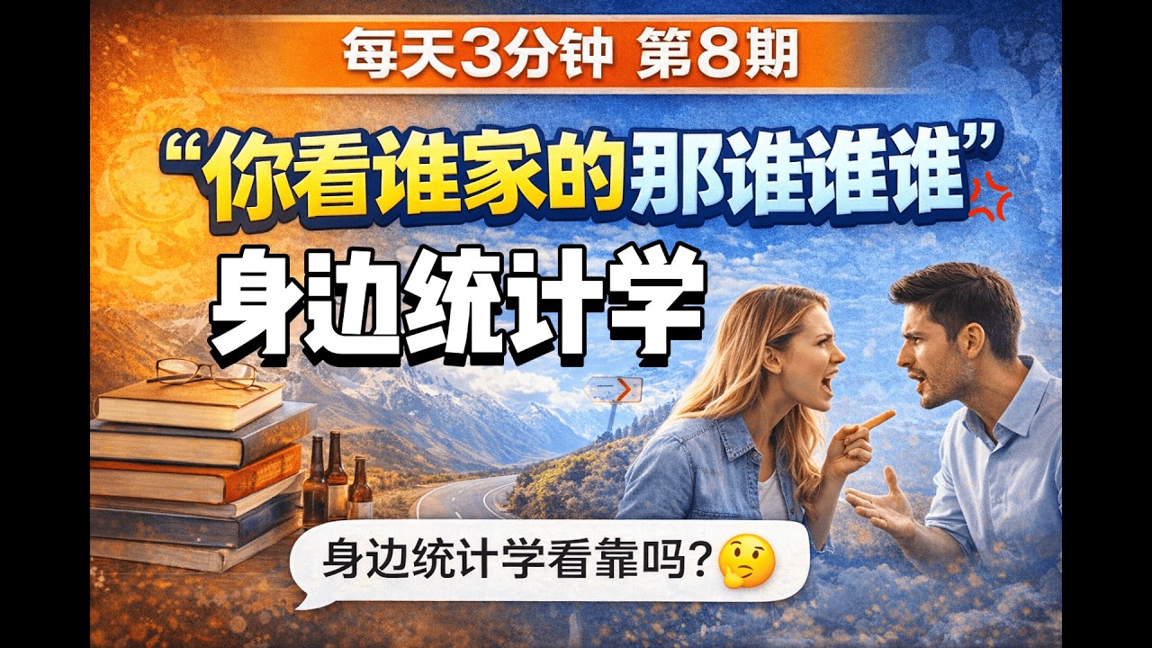 你看人家谁谁谁... |“身边统计学”的陷阱｜每天3分钟-008