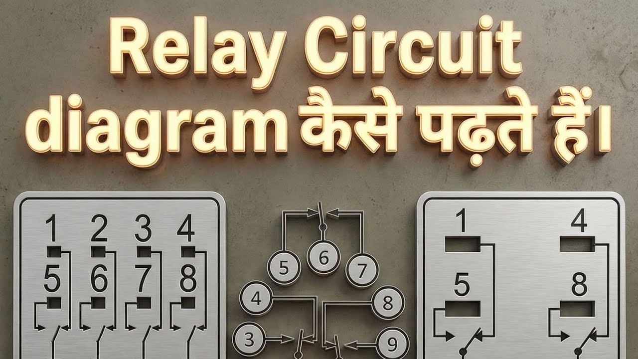 Relay circuit digram कैसे पढ़ाते है वीडियो को ध्यान से देखे बिना स्कीप के #Electriciandost4499 