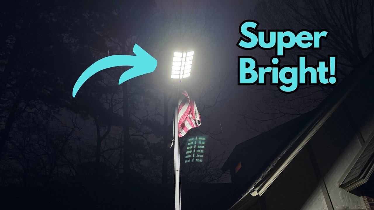 Solar Street Light Install and Light Test