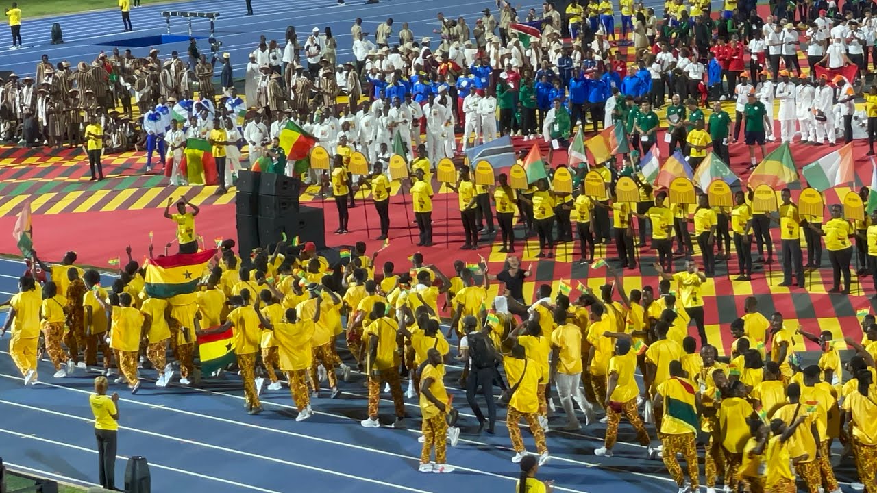 WOW🤩 HOW GHANA & ALL 53 NATIONS ARRIVED @ AFRICAN GAMES 2023 OPENING CEREMONY 🇬🇭🇳🇬🇨🇮🇿🇦🇹🇹
