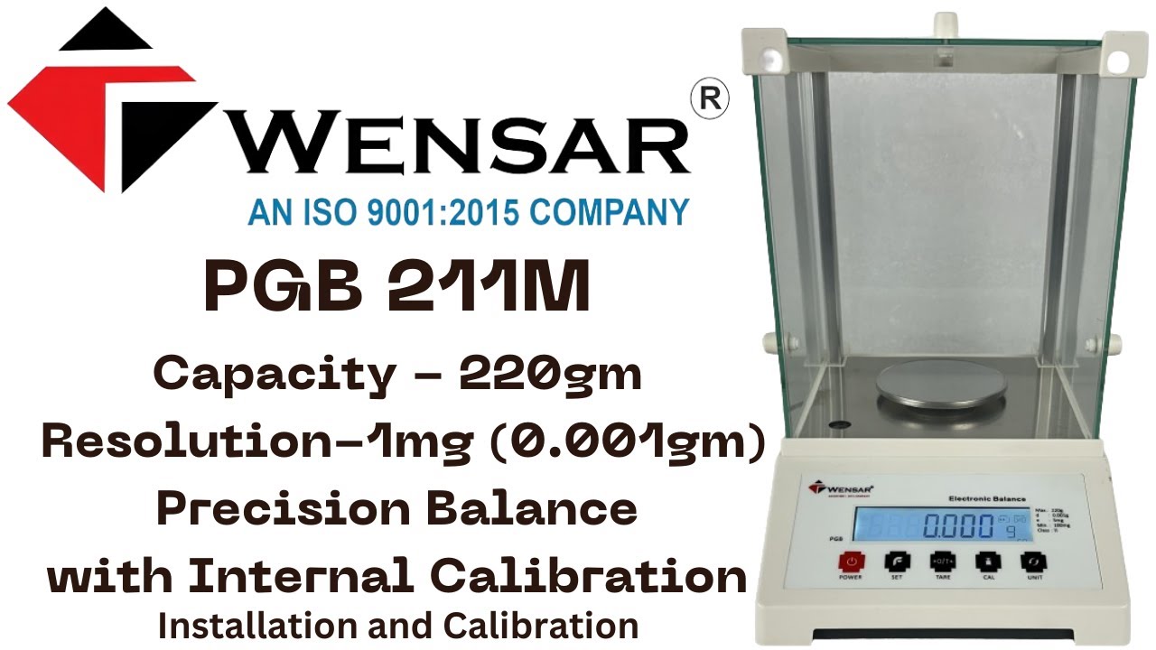 Wensar PGB 211M Capacity-220gm Resolution-1mg (0.001gm) Precision Balance with Internal Calibration.