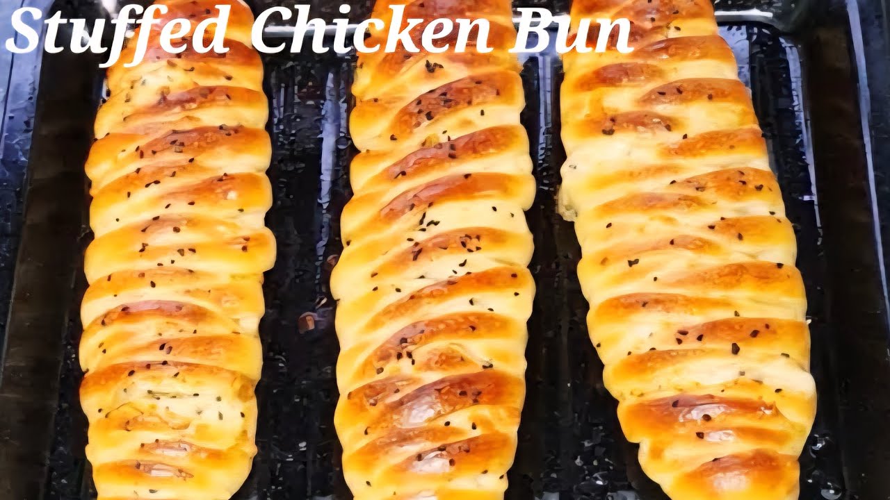 Ramadan Special Chicken Stuffed Bun | Homemade bakery style Chicken Bun | #viralvideo #ramadan