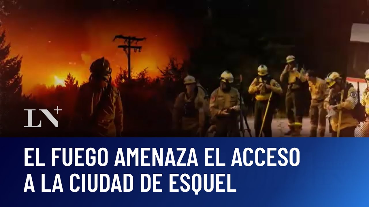 Alerta: el fuego amenaza el acceso a la ciudad de Esquel; incendios incesantes en Chubut