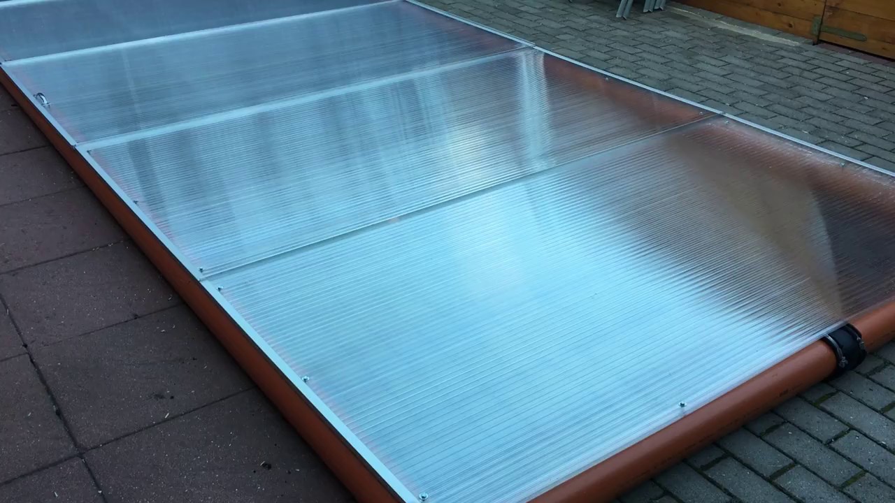 Koiteich Winterabdeckung Teil 5