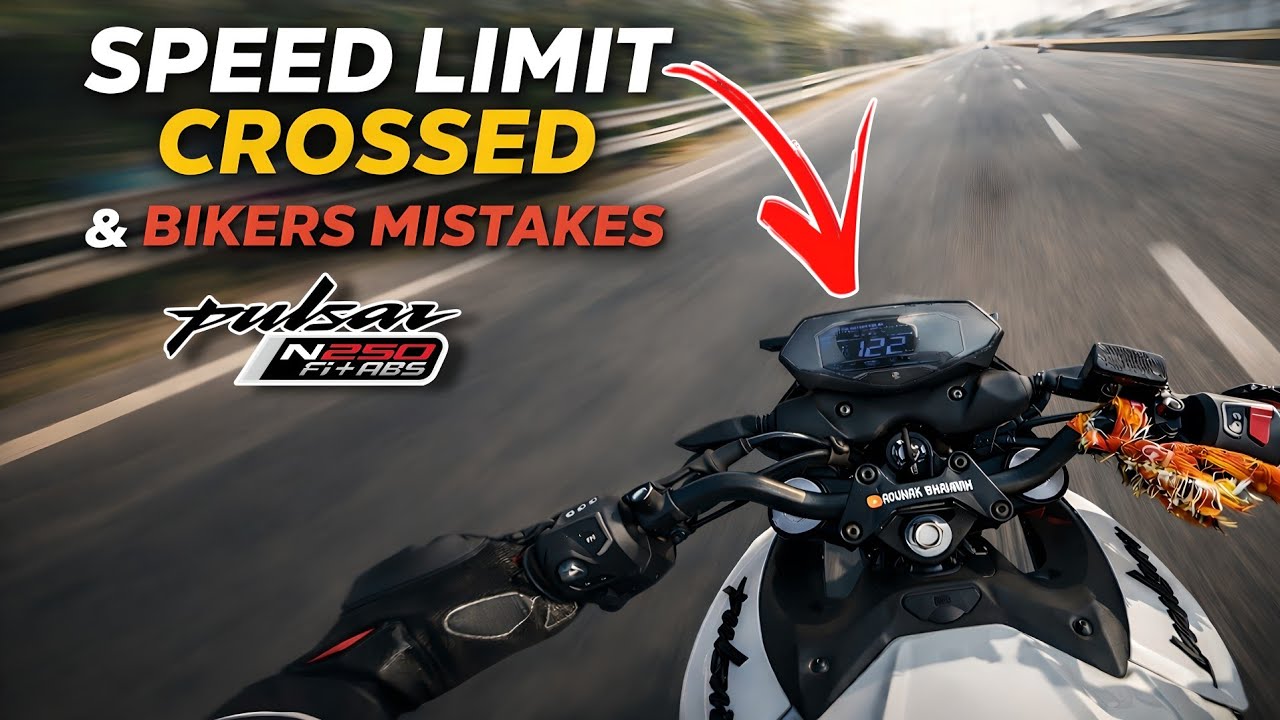 My Pulsar N250 Speed Limit Crossed 😱 || Bikers Mistake , Ye baat Koi Nahi Batayega ||