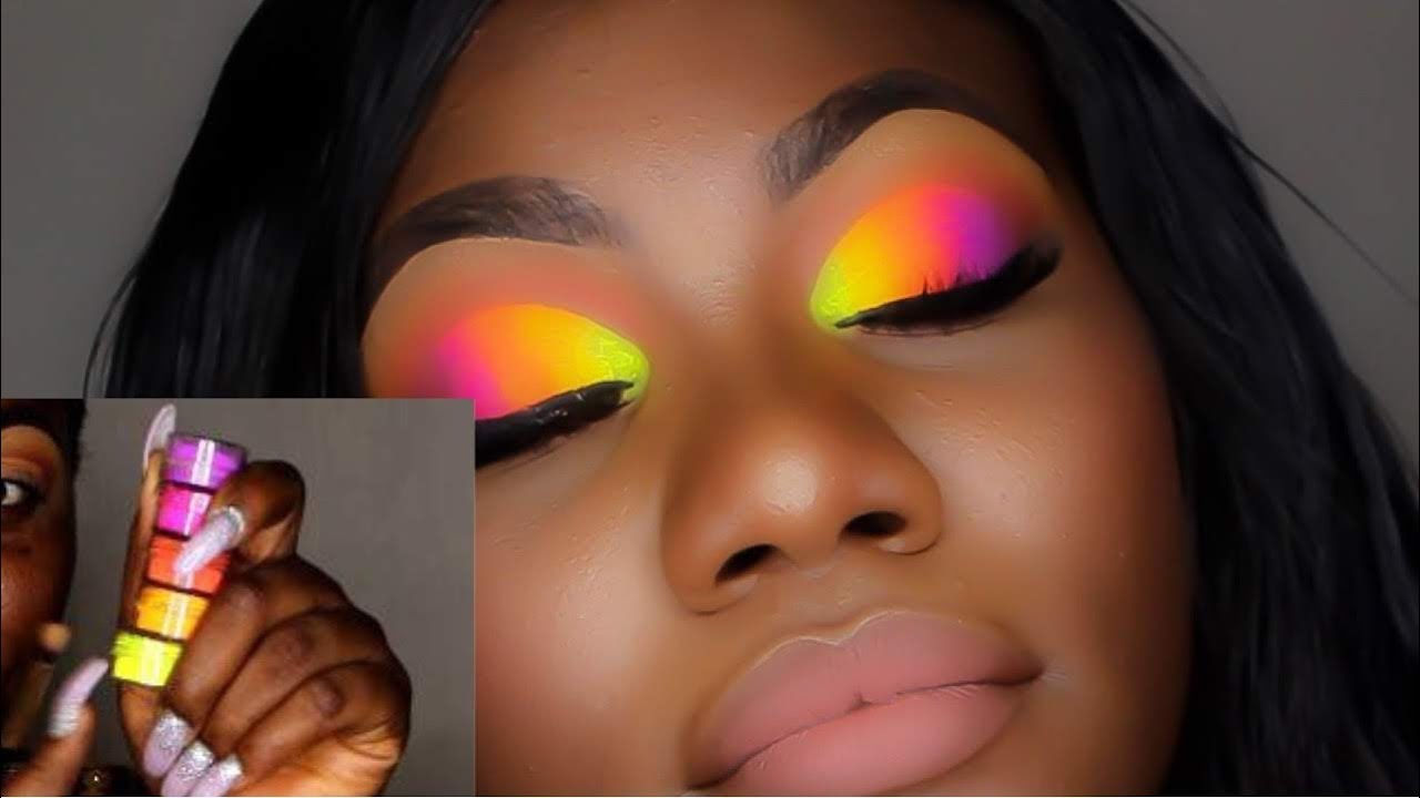 COLORFUL EYESHADOW LOOK USING NEON PIGMENTS/ COLLABORATION WITH NIELLA OBIJIAKU
