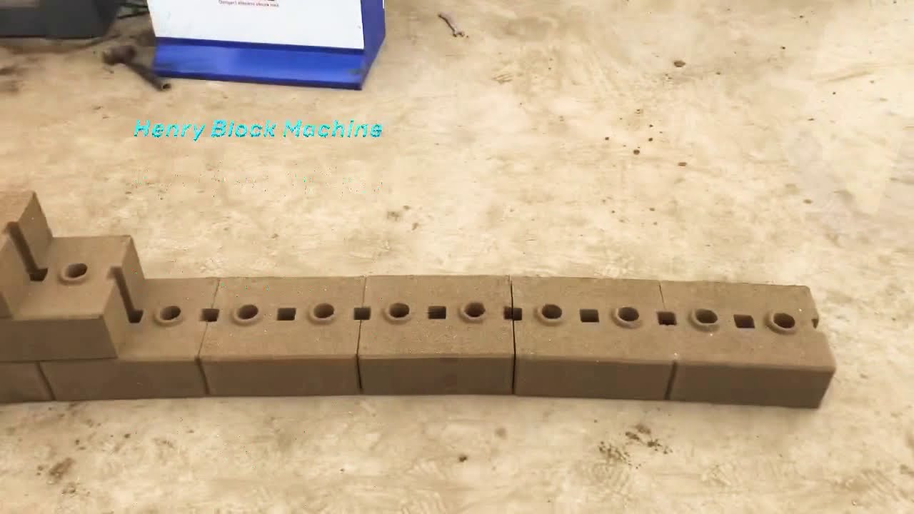 LEGO soil interlock block making machine diy curved clay interlocking stabilized bricks