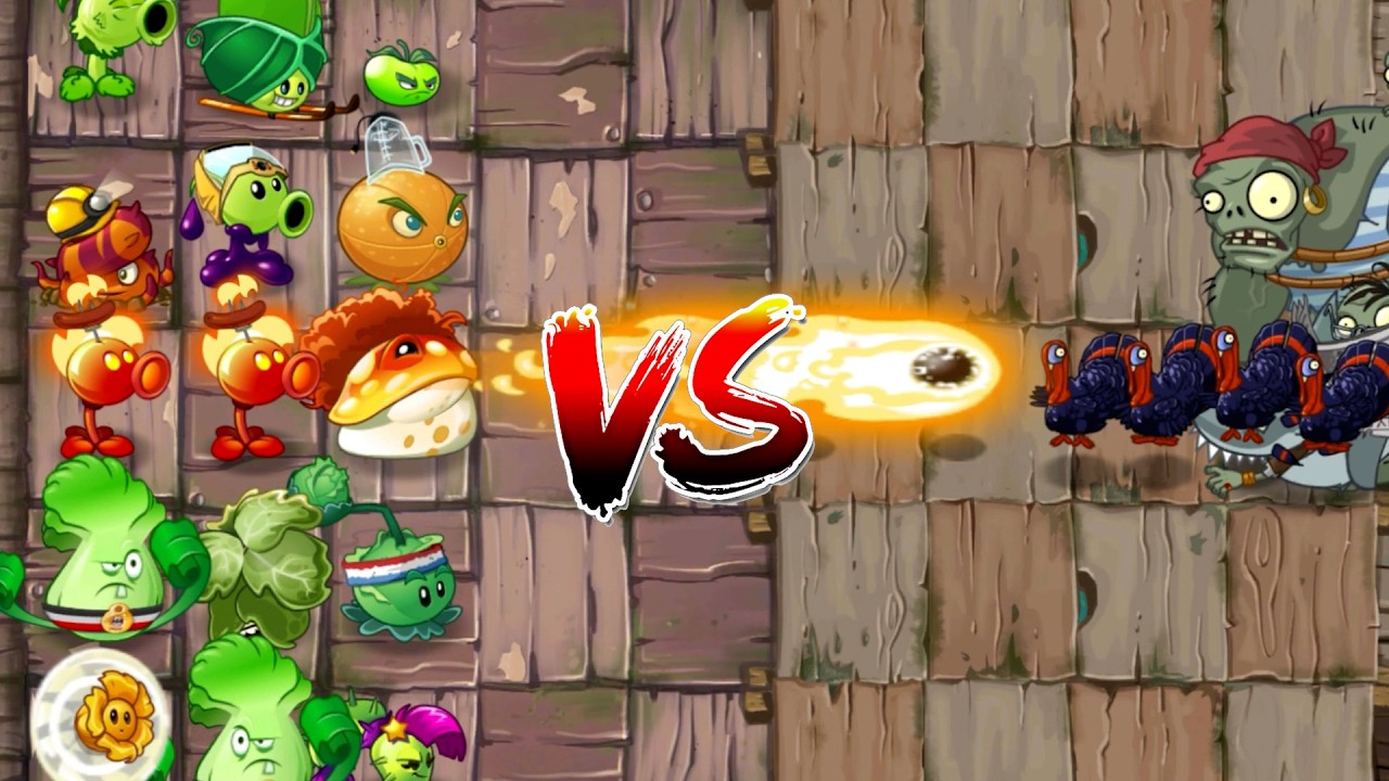 PvZ 2 - Random Team plant Vs Turkey & Gagantuar Zombies - Who will win ?#pvzgameplay #zombie