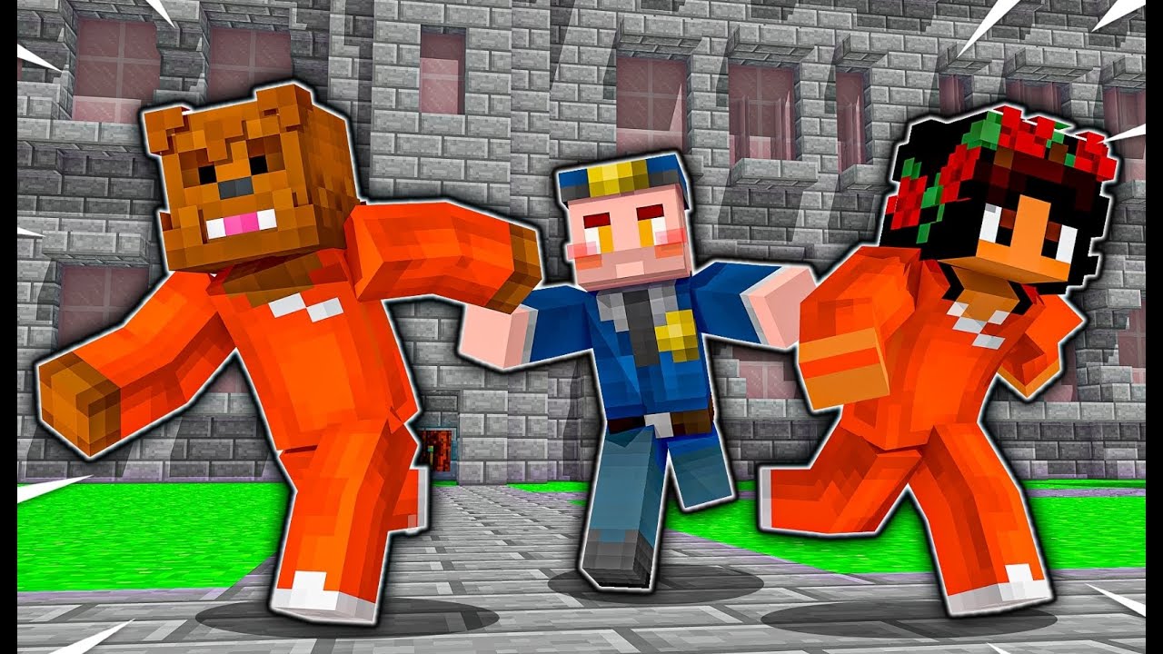 Этот надзиратель просто с ума сошел в Minecraft Cops And Robbers