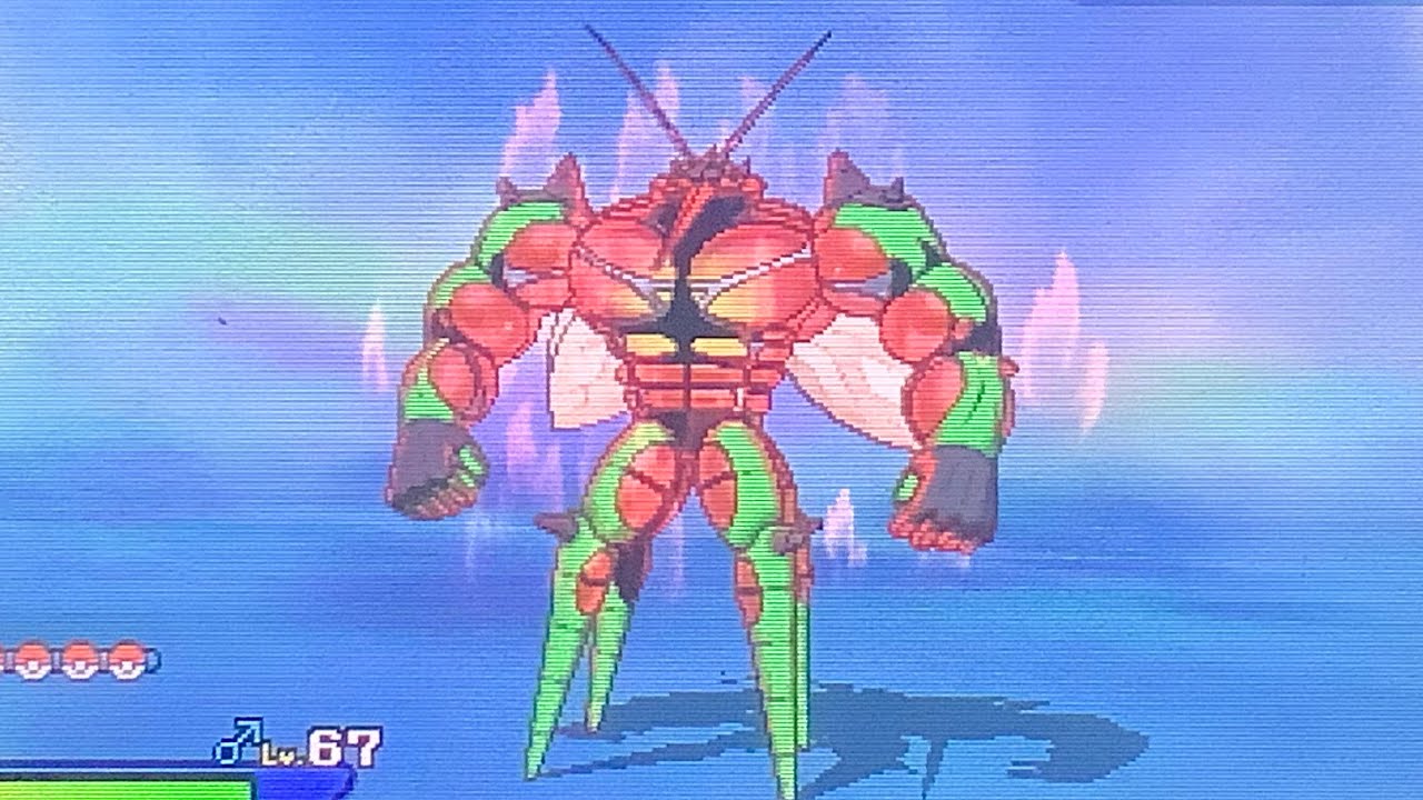 Shiny Buzzwole in Pokémon Ultra Sun after 8,328 SR’s (6/11 Ultra Beasts)