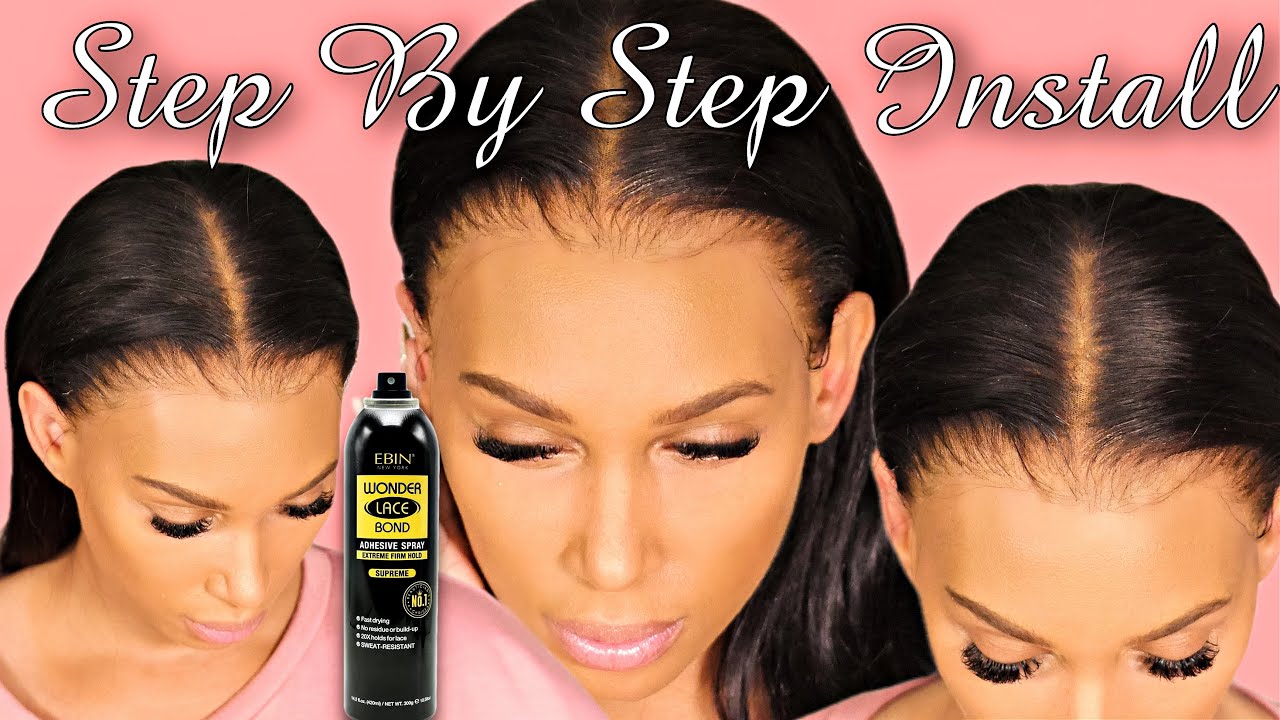 📝 STEP BY STEP:  How To Use Ebin Wig Adhesive Spray (Cutting Lace, No Edges Loss)- Afsisterwig
