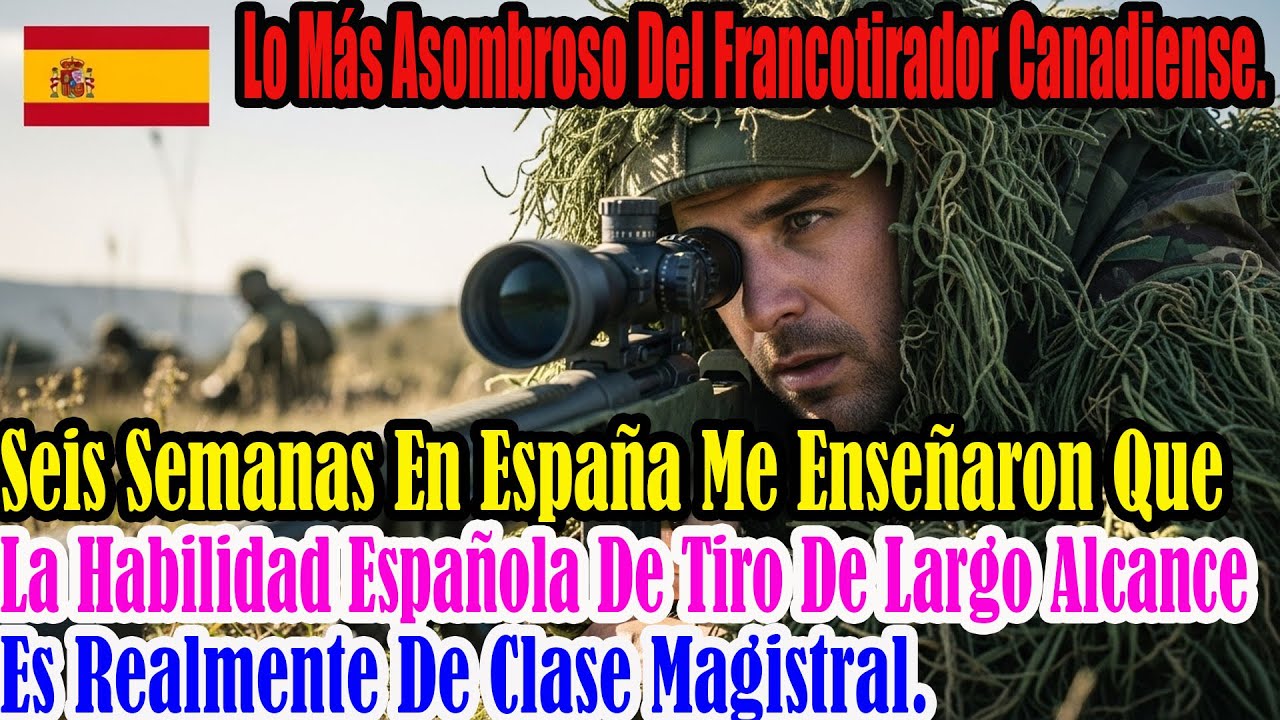 Sorpresa del francotirador canadiense: el tiro de largo alcance español es superior realmente hoy!!!