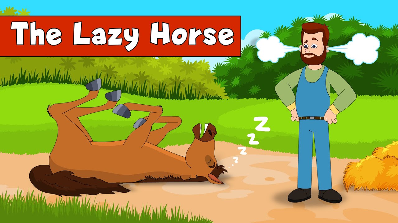 The Lazy Horse | English Stories For Kids | BebeGenie