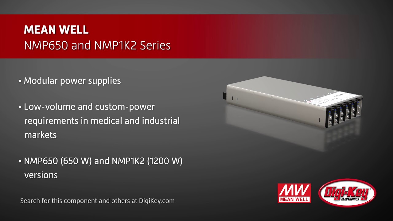 MEAN WELL NMP650 and NMP1K2 Series | Digi-Key Daily