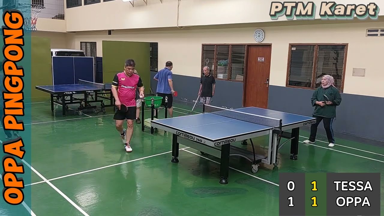 Oppa kena bantai mantan pemain PON Putri❗ 😱😱 Tessa vs Oppa Pingpong | PTM Karet #spinner #challenge