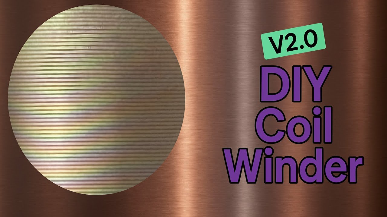 Easy DIY Coil Winding Machine | Ultra-Fine Wire