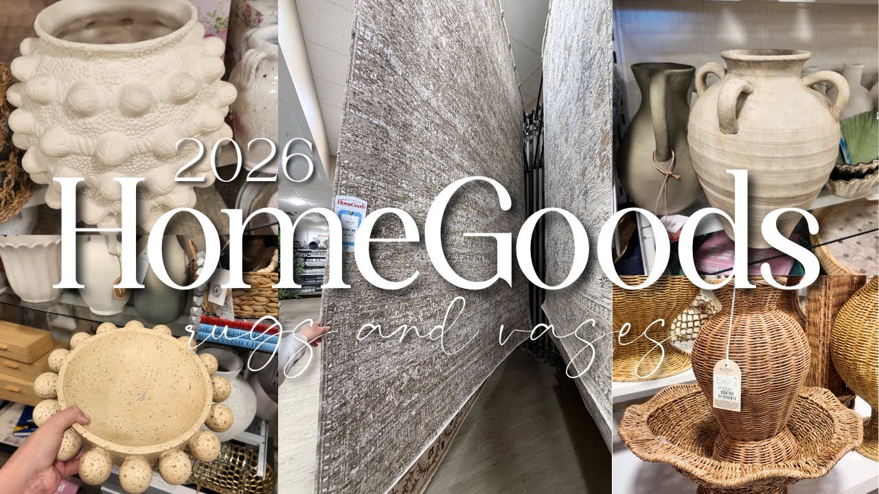 Новые товары для дома от Homegoods! Новые ковры и вазы 2026 года.