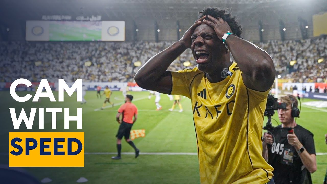 الكاميرا مع سبيد 😂 في مباراة النصر والفتح والفوز بخماسية جواو فيليكس و كريستيانو رونالدو وكومان 💛