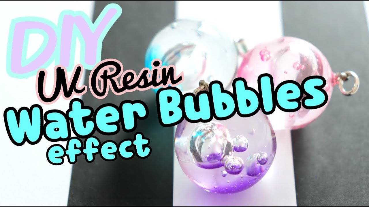 DIY RESIN TUTORIAL - Effetto Bolle d' Acqua in Resina UV