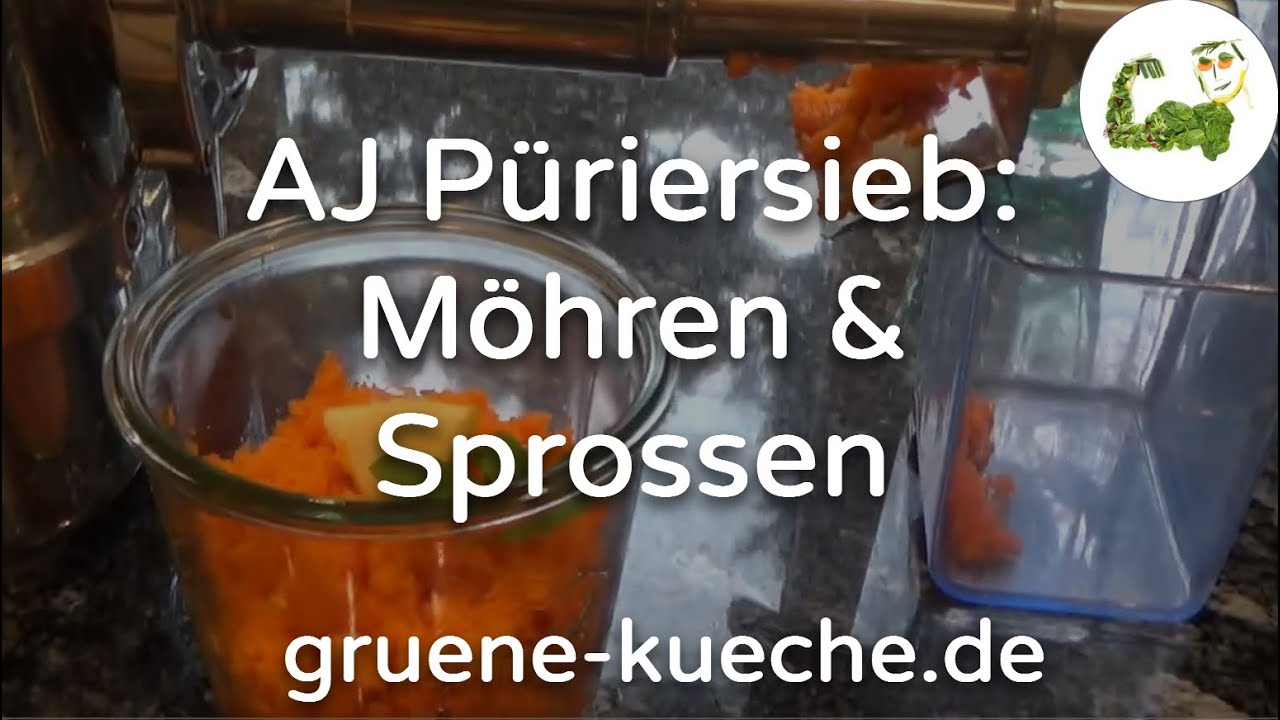 Angel Juicer Püriersieb / Mahlsieb - Möhren und Sprossen verarbeiten (Teile 1 & 2)