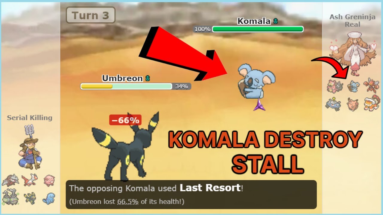 SLEEPING CUTE KOMALA DESTROYED TOXIC STALL : INSULTING STALL DESTRUCTION
