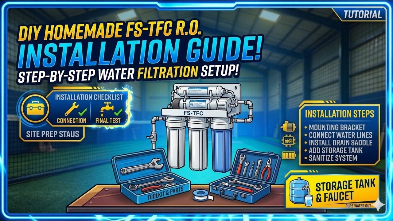 Installation of FS-TFC 5-Stage Reverse Osmosis Water Filtration System #reverseosmosissystem #diy