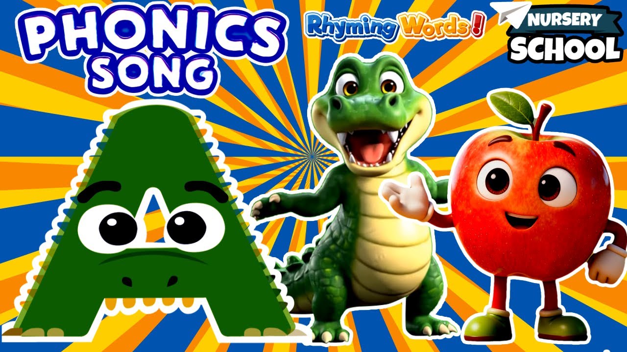 Изучаем алфавит с помощью песенки Fun Phonics | Фонетика и детские стишки для малышей | Изучаем а...