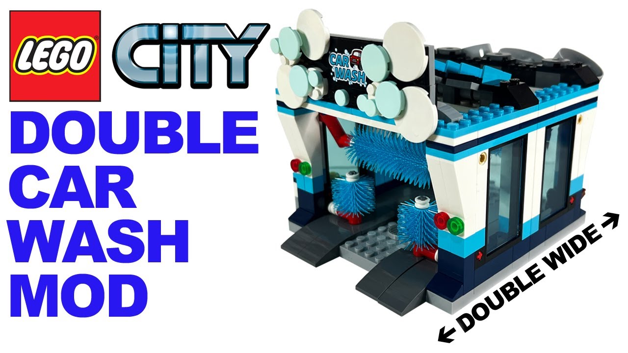 LEGO City Car Wash MOD - Double wide version of set 60362