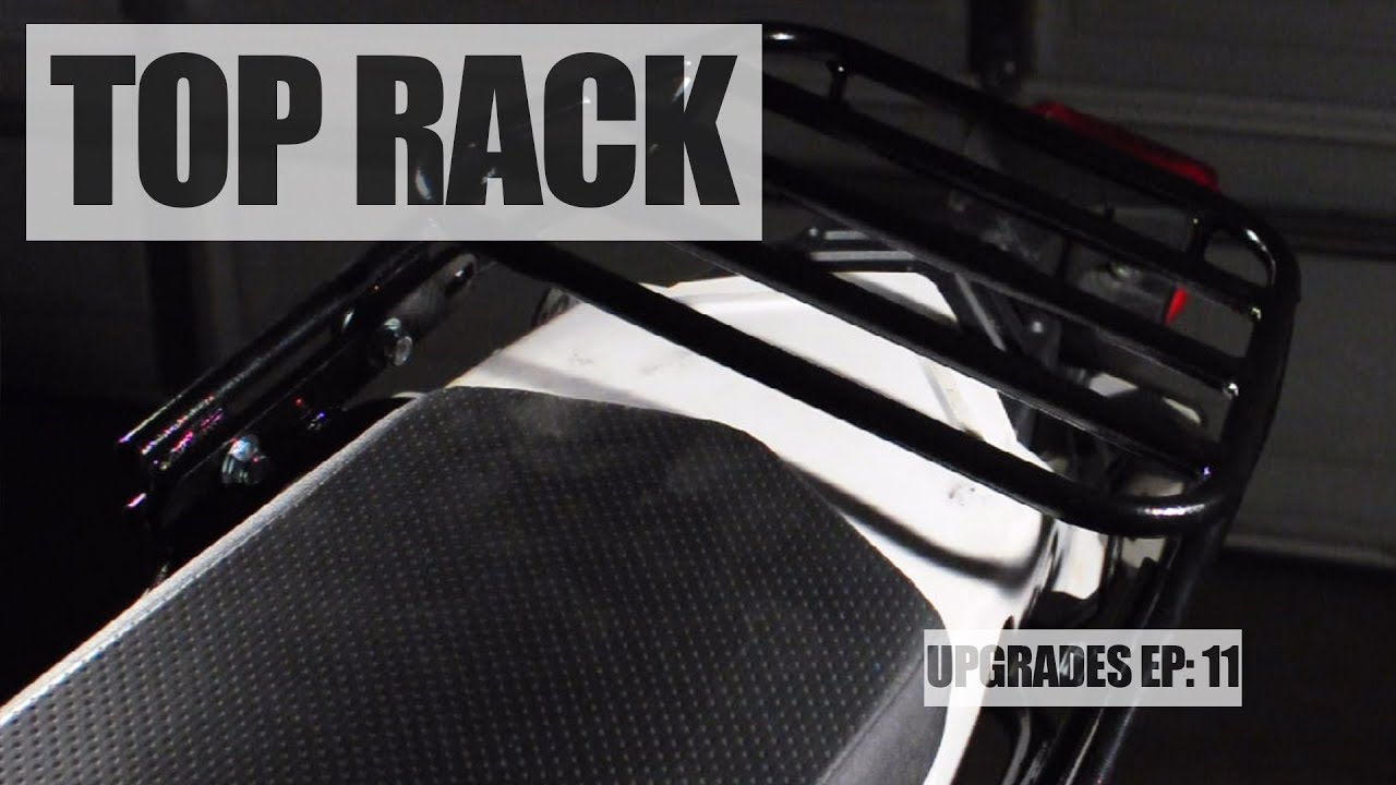 XT250 Upgrades Episode 11: HAPPY TRAIL TOP RACK AND GRAB HANDLES