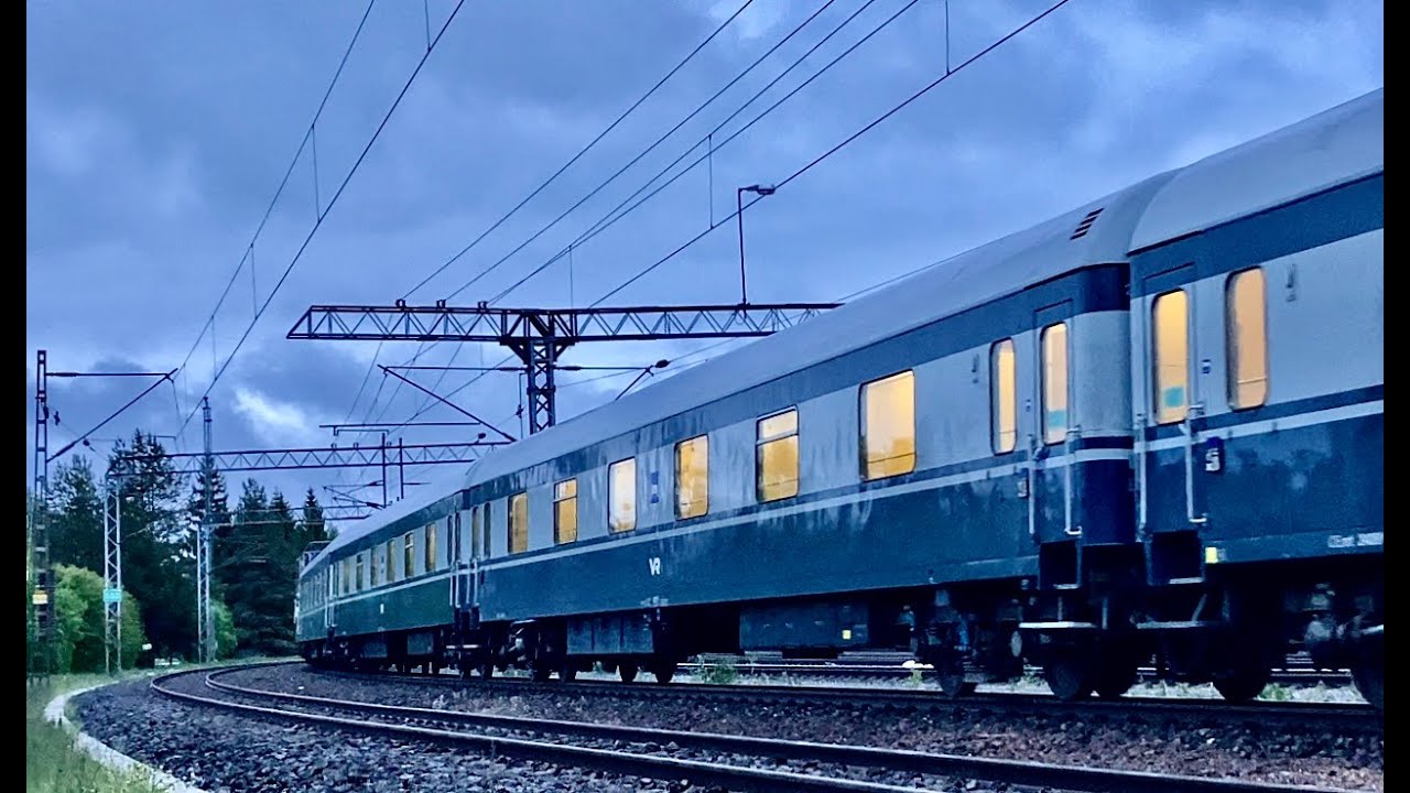 YÖJUNA P 276 NIGHT TRAIN KOLARI-HELSINKI        KOKKOLA CITY KESÄKUU 8 JUNE 2025