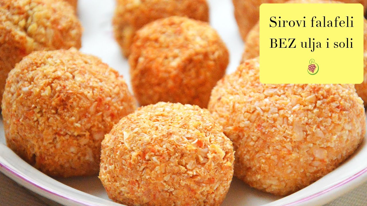 Sirovi falafeli - bez ulja i soli - ukusni i zdravi!