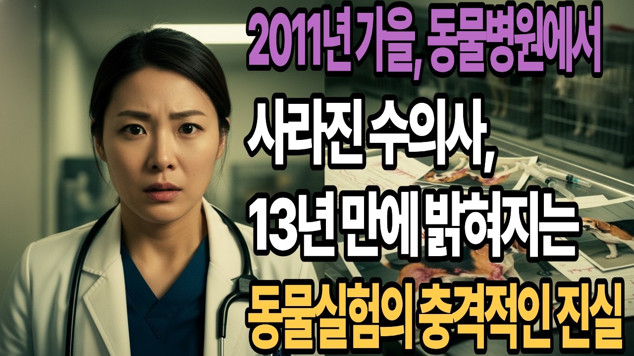 2011년 가을, 동물병원에서 사라진 수의사, 13년 만에 밝혀지는 동물실험의 충격적인 진실