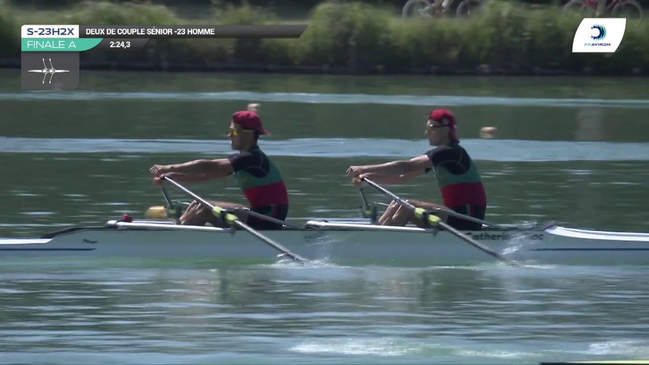 Championnat de France S-23 Bateaux longs Libourne 2019 - Finale du deux de couple hommes-S-23H2x