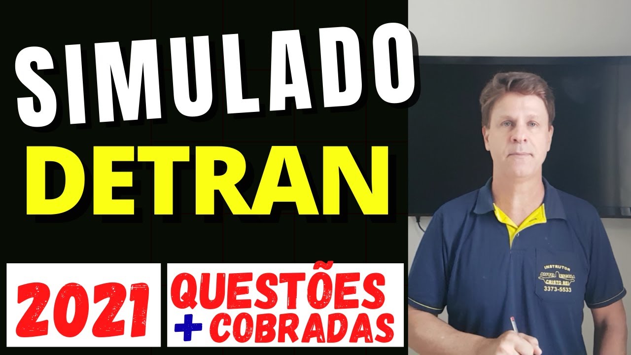 SIMULADO do DETRAN 2021 – Questões Mais Cobradas Nas Provas