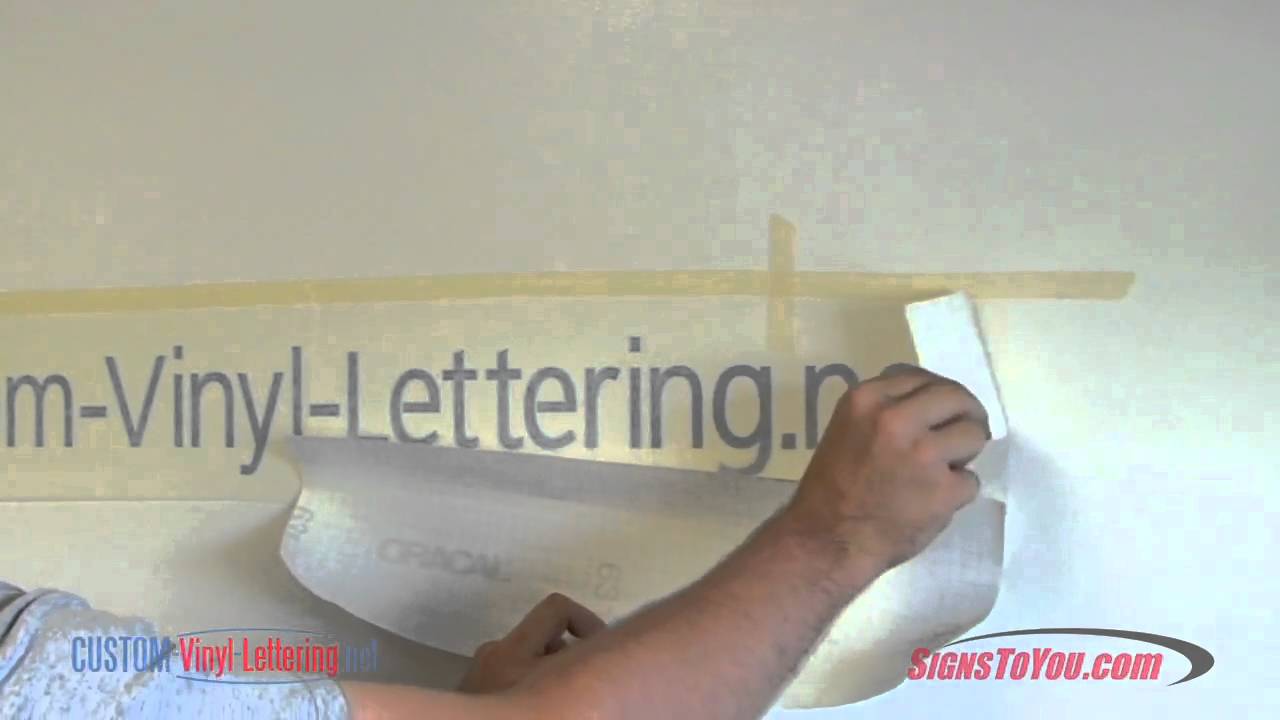 How to install Wall Lettering