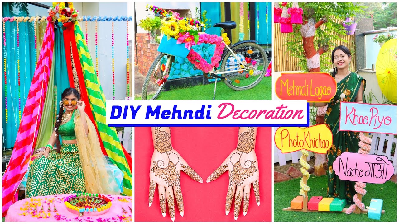 Mehndi DIY Decoration | Ceremony ideas | DIY Queen